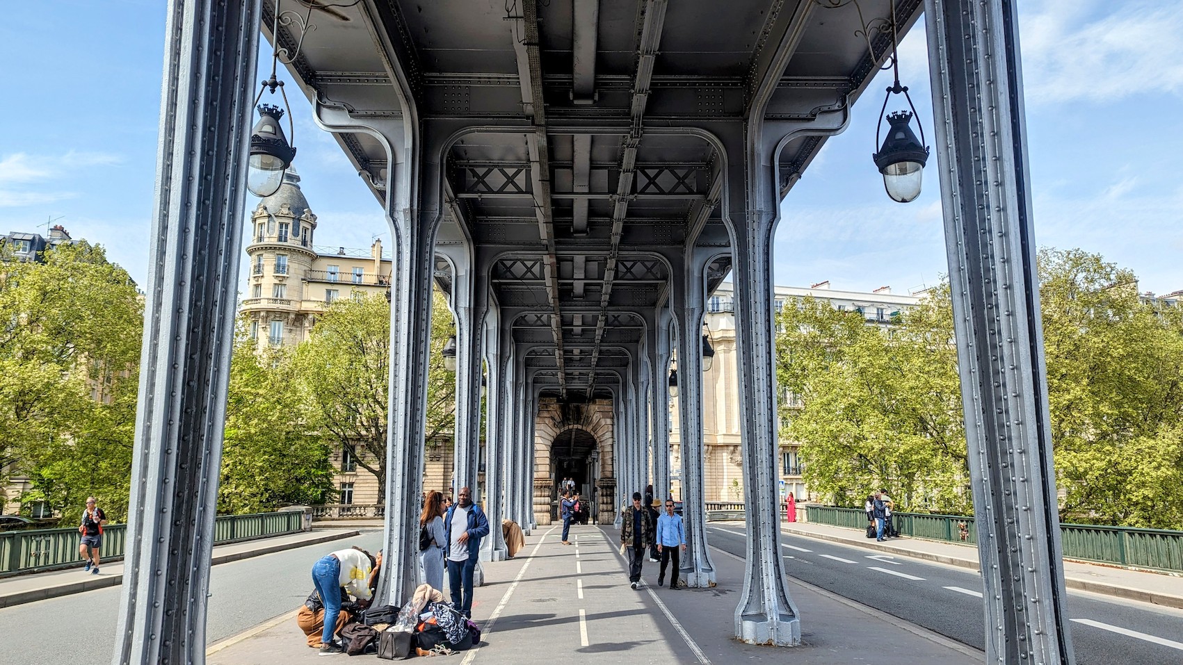 Pont de Bir-Hakeim in Paris where the movie Inception was filmed.